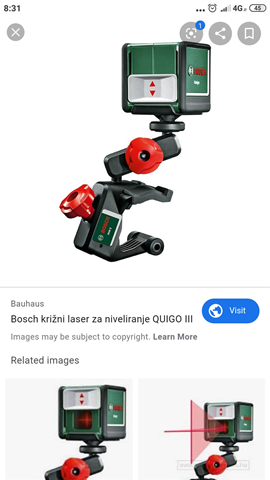 Bosch quigo ii krysslaser