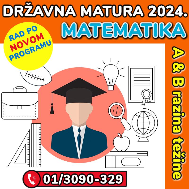 Pripreme Za Državnu Maturu 2024. Iz MATEMATIKE (A & B Razina) | INDEX ...