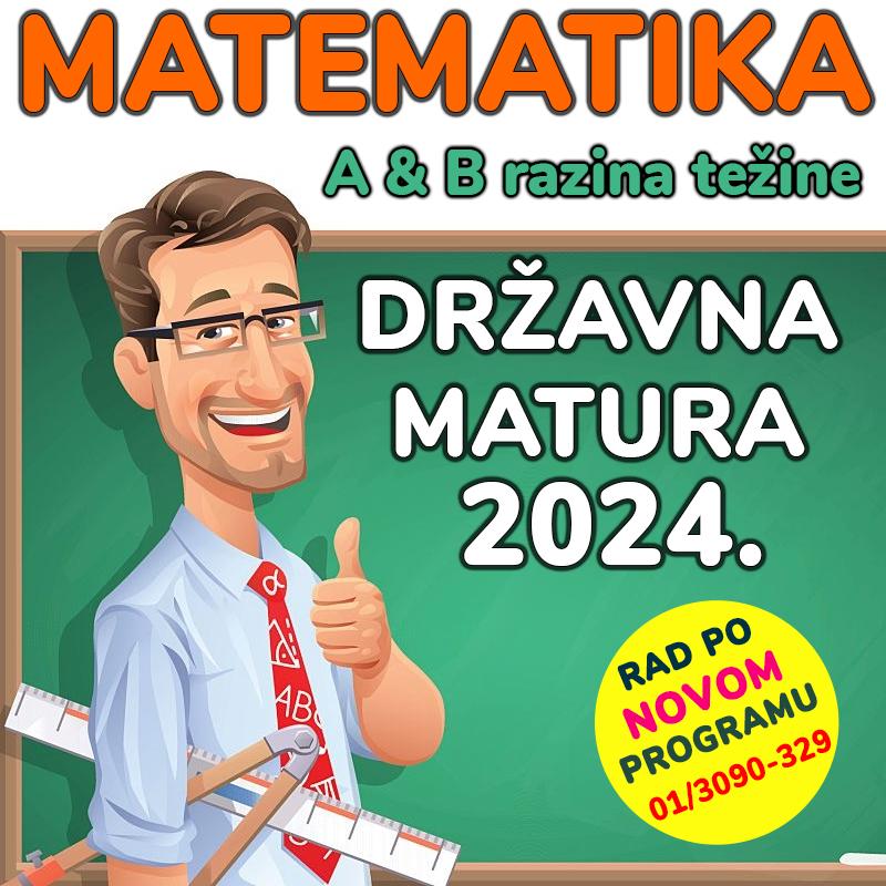 Pripreme Za Državnu Maturu 2024. Iz MATEMATIKE (A & B Razina) | INDEX ...